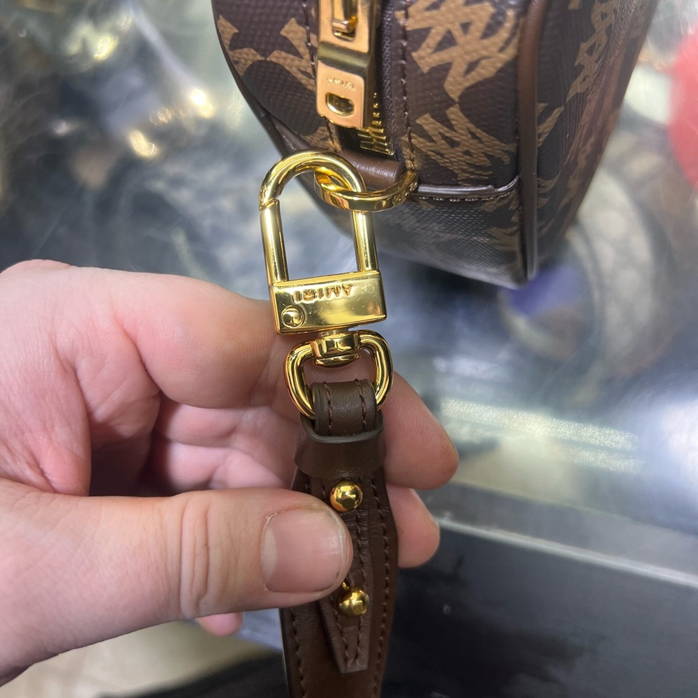 AMIRI Brown Patterned Quad Camera Bag - image 5